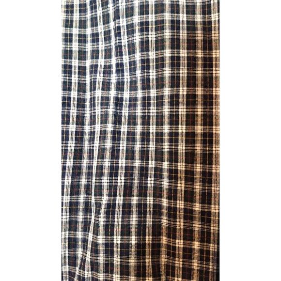 Saddlebred Long Sleeve Plaid Button Up Western Shirt Black White Mens Size XL - Picture 4 of 9